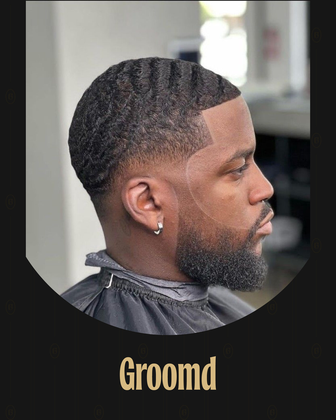 Groomr client with a fresh precision haircut
